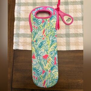 Lilly Pulitzer Insulated Wine Tote with Opener